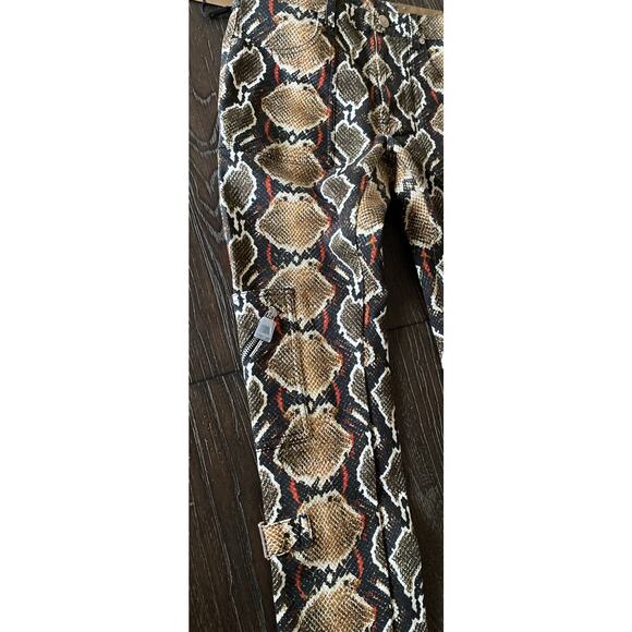 NWT $1150 Burberry Cocoa Snake Pattern Skinny Women's Pants 27 US Italy - Picture 5 of 7
